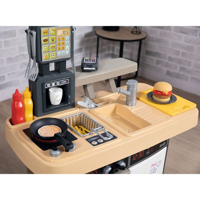 Restaurant pentru copii Smoby Food Corner negru