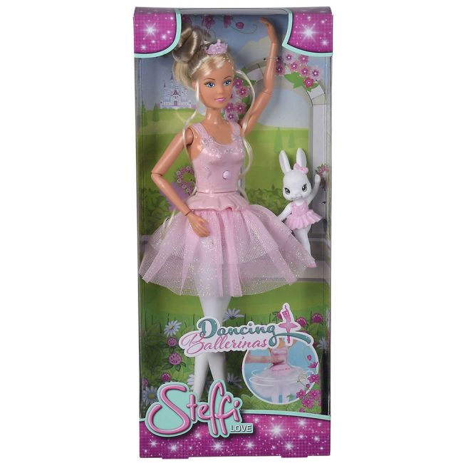 Papusa Simba Steffi Love Dancing Ballerinas 29 cm cu figurina
