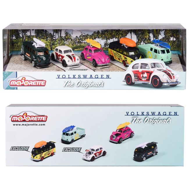 Set Majorette Volkswagen The Originals cu 5 masinute din metal