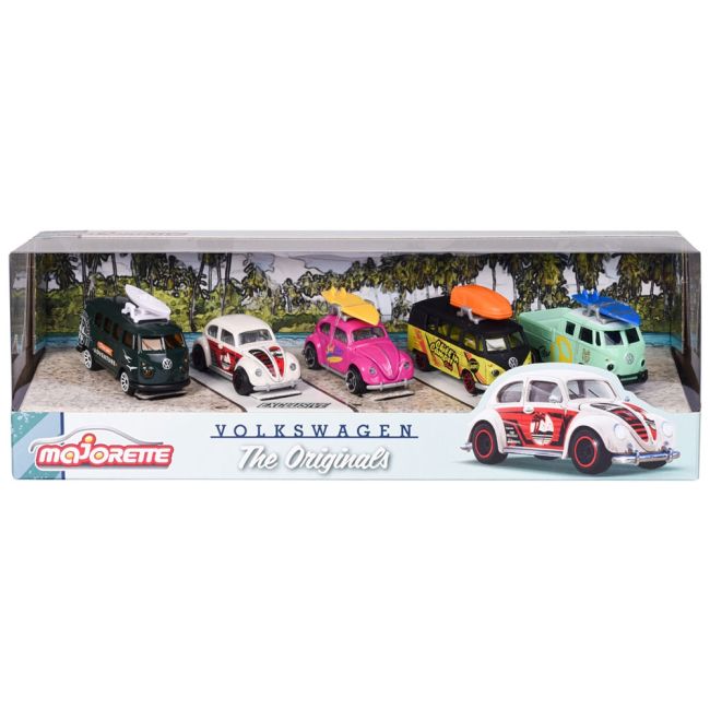 Set Majorette Volkswagen The Originals cu 5 masinute din metal