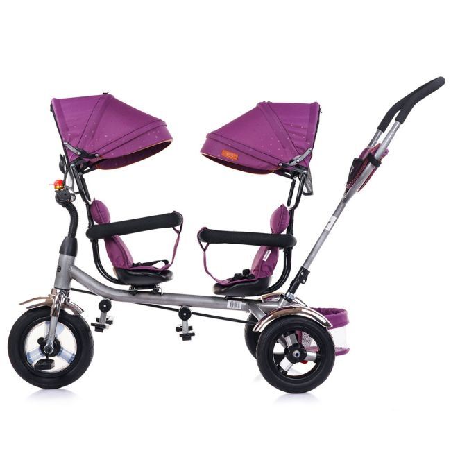 Tricicleta gemeni Chipolino 2Play lilac