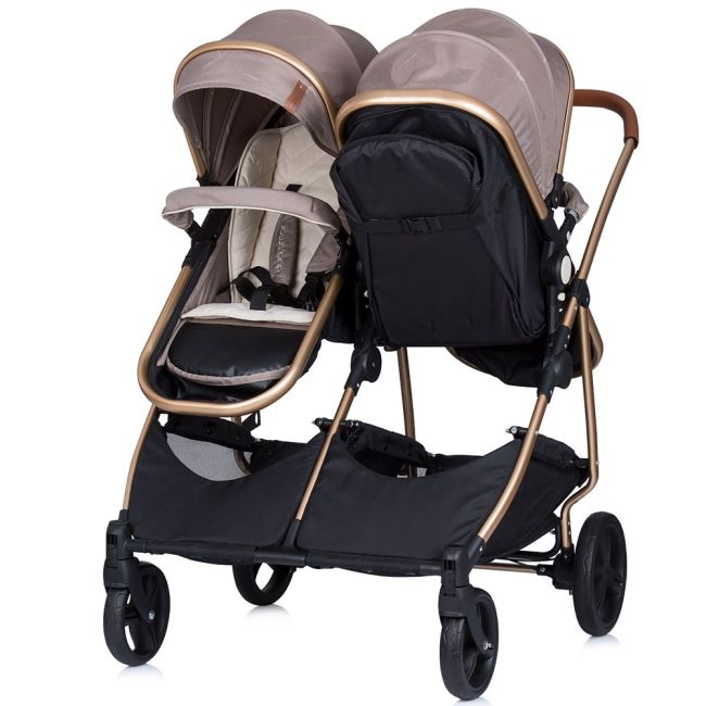 Carucior gemeni Chipolino Duo Smart 3 in 1 humus