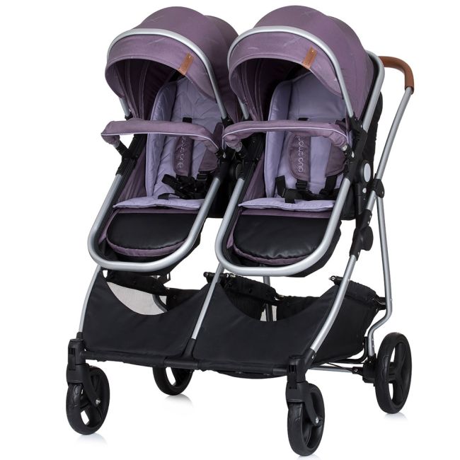 Carucior gemeni Chipolino Duo Smart 3 in 1 lilac