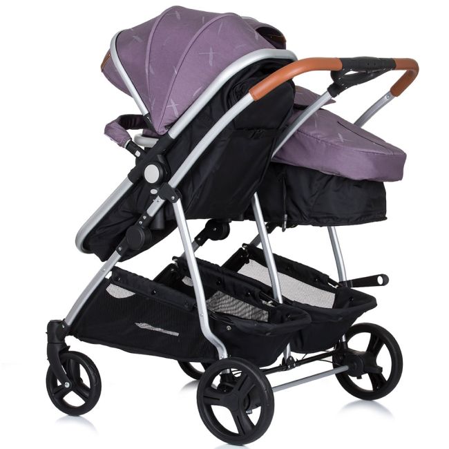 Carucior gemeni Chipolino Duo Smart 3 in 1 lilac