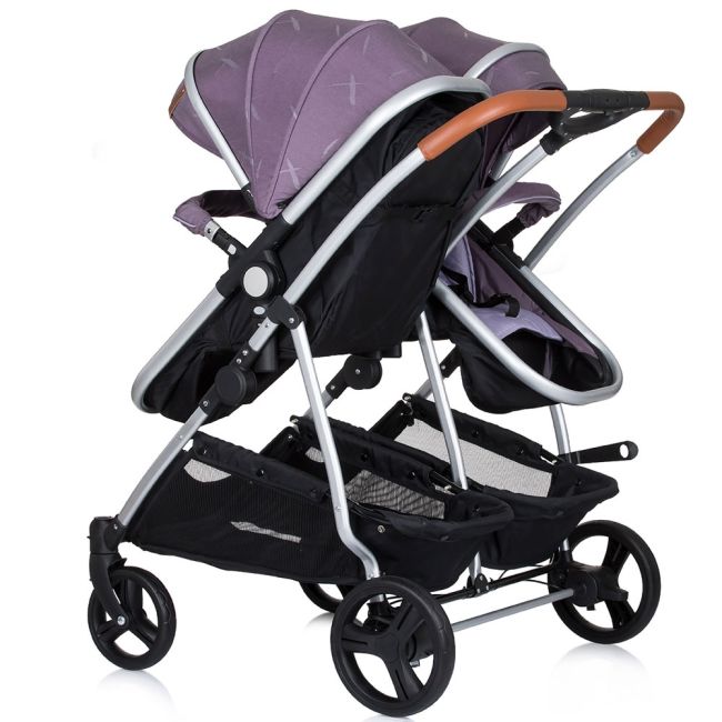 Carucior gemeni Chipolino Duo Smart 3 in 1 lilac