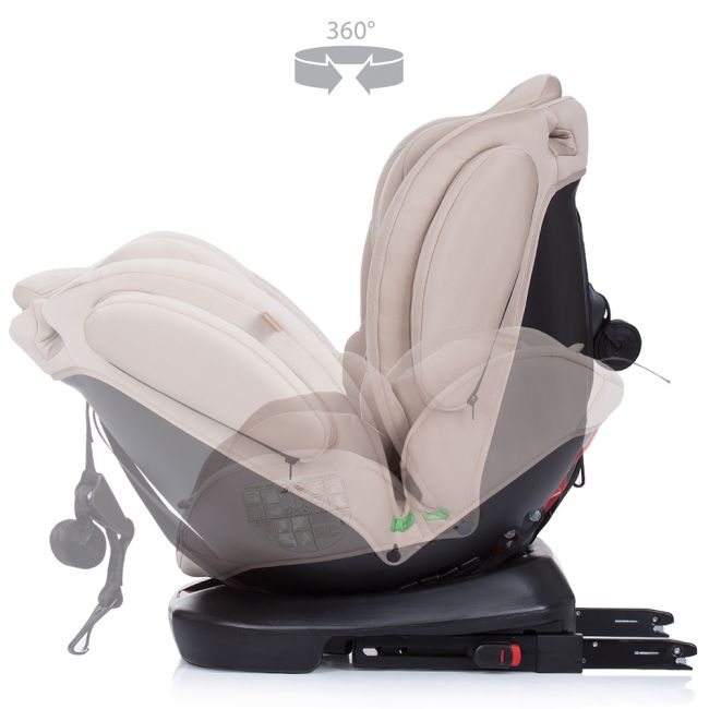 Scaun auto Chipolino 4Kid 0-36 kg humus I-Size 40-150 cm cu sistem Isofix