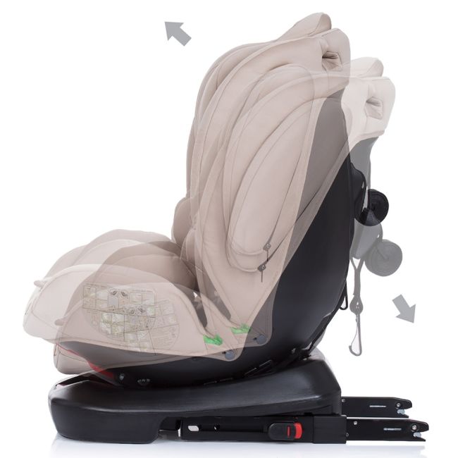 Scaun auto Chipolino 4Kid 0-36 kg humus I-Size 40-150 cm cu sistem Isofix
