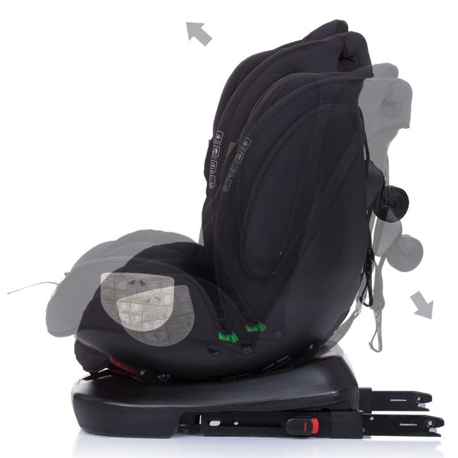 Scaun auto Chipolino 4Kid 0-36 kg raven I-Size 40-150 cm cu sistem Isofix