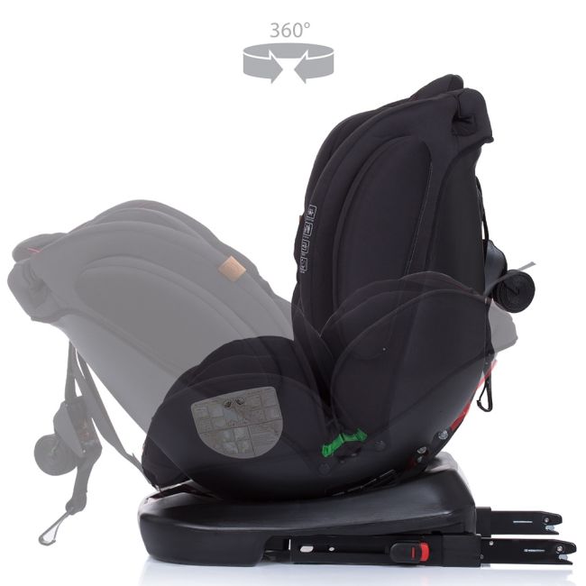 Scaun auto Chipolino 4Kid 0-36 kg raven I-Size 40-150 cm cu sistem Isofix