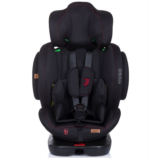 Scaun auto Chipolino 4Kid 0-36 kg raven I-Size 40-150 cm cu sistem Isofix