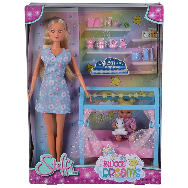Papusa Simba Steffi Love Sweet Dreams 29 cm cu accesorii