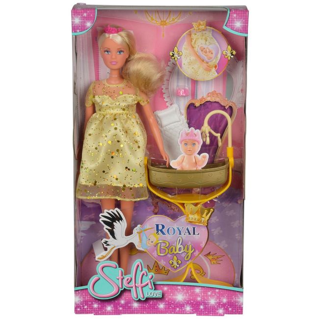 Papusa Simba Steffi Love Royal Baby 29 cm cu accesorii