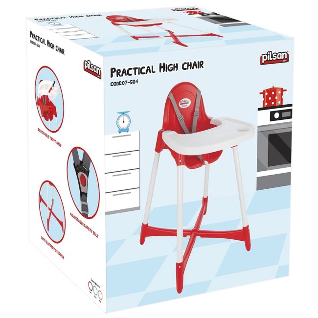 Scaun de masa Pilsan Practical pink