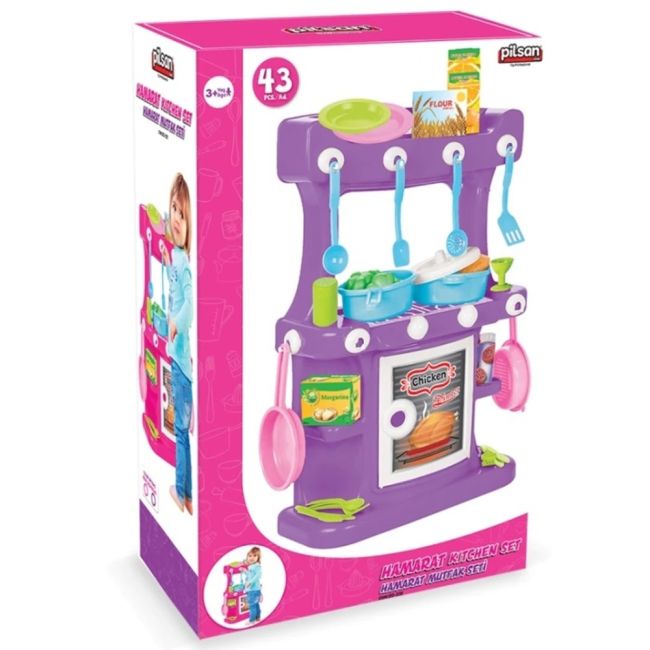 Bucatarie Pilsan Hamarat Kitchen Set purple