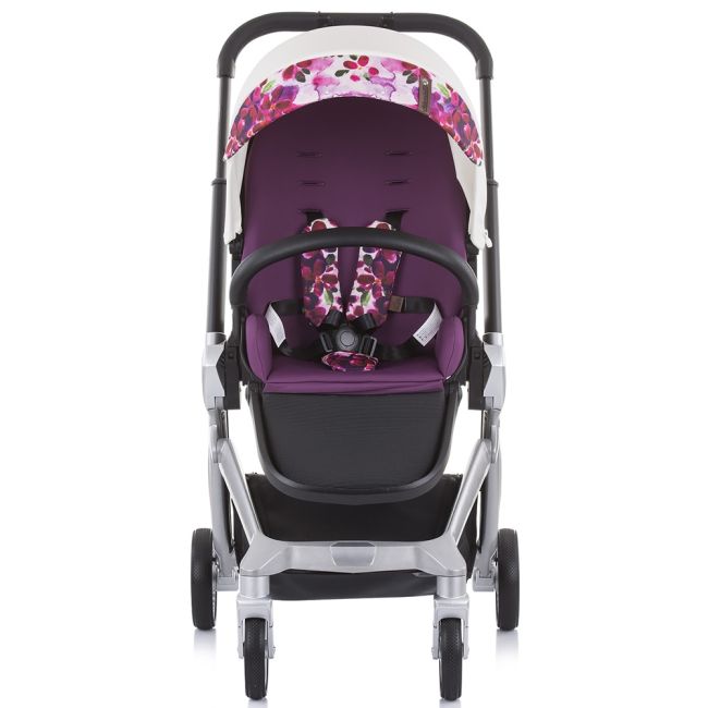 Carucior Chipolino Emotion 3 in 1 white flowers