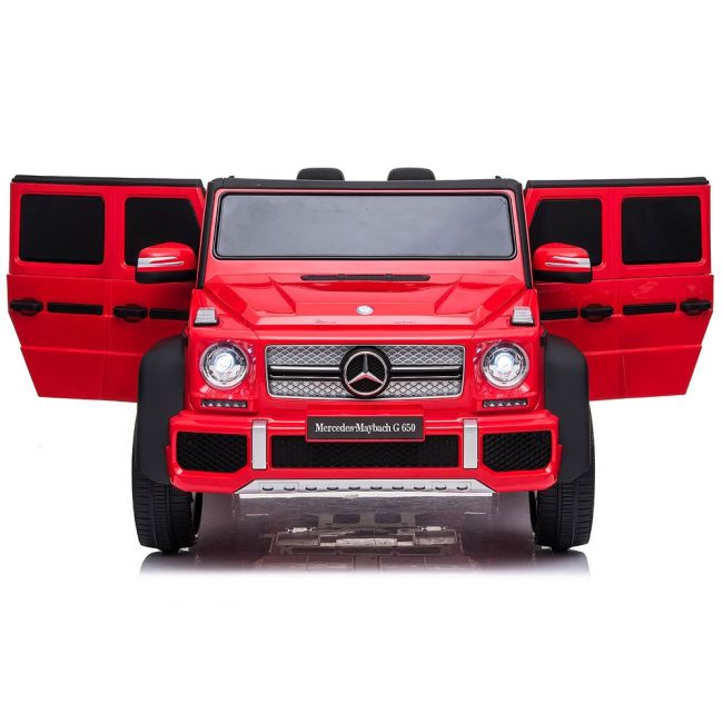 Masinuta electrica Chipolino SUV Mercedes Maybach G650 red cu scaun din piele si roti EVA