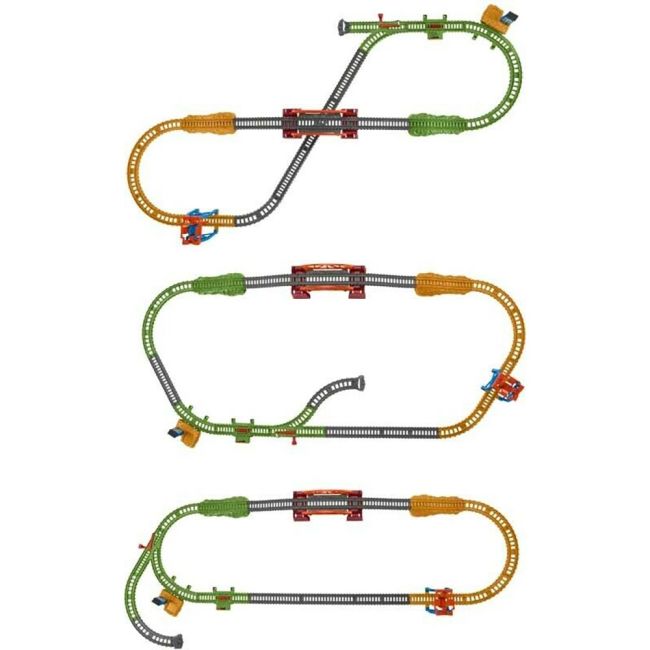 Set Fisher Price by Mattel Thomas and Friends 3 in 1 cu sina, vagoane si locomotiva motorizata