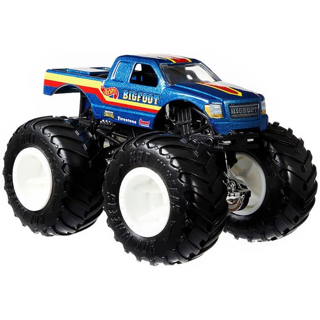 Set Hot Wheels by Mattel Monster Trucks Bigfoot vs Snake Bite