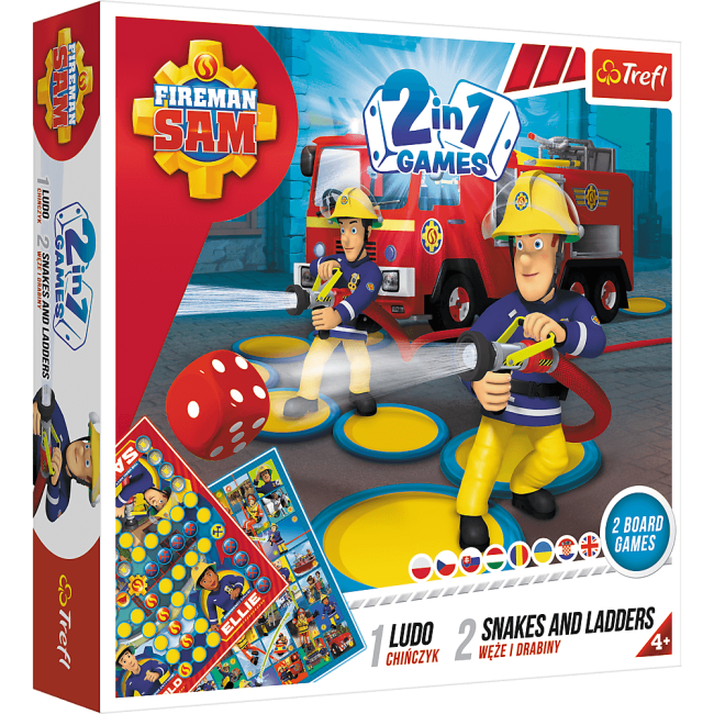 Joc Trefl Fireman Sam, Serpisori si scari Pompierul Sam 2 in 1