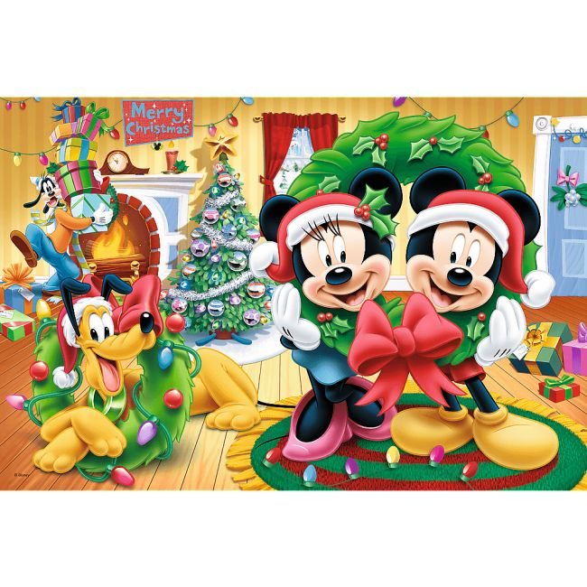 Puzzle Trefl Disney Mickey Mouse, Magia Craciunului 100 piese