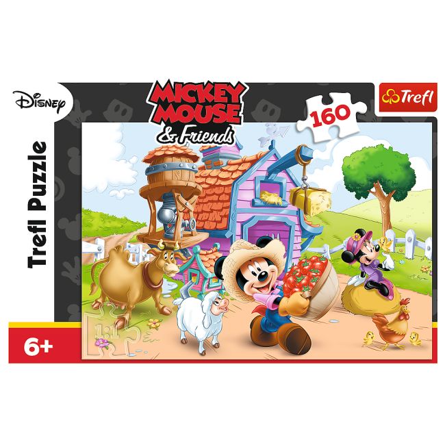 Puzzle Trefl Disney Mickey Mouse, Mickey fermier 160 piese