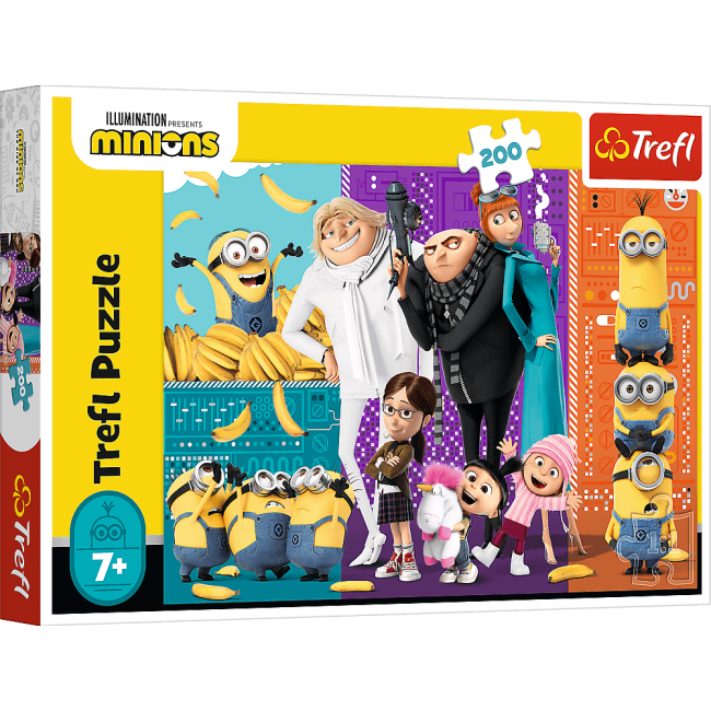 Puzzle Trefl Illumination Minions, Minionii in actiune 200 piese