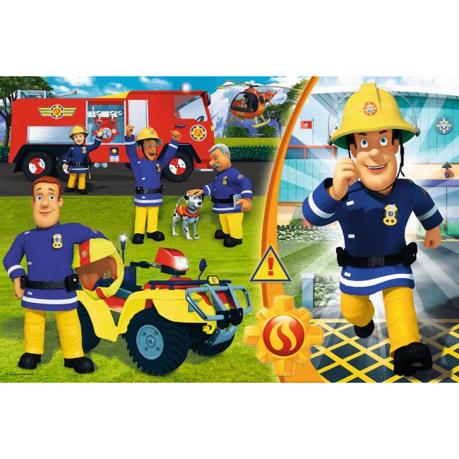 Puzzle Trefl Maxi Fireman Sam, Curajosul pompier Sam 24 piese
