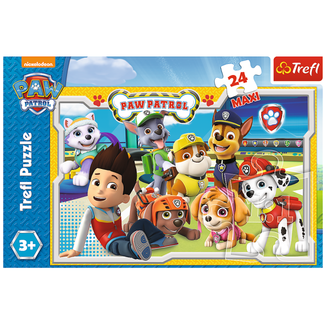 Puzzle Trefl Maxi Paw Patrol, Echipa vesela 24 piese