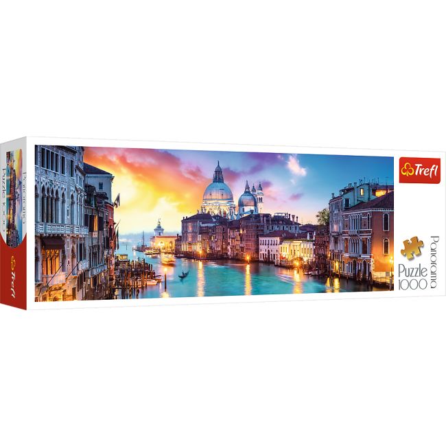 Puzzle Trefl Panorama, Canal Grande Venetia 1000 piese