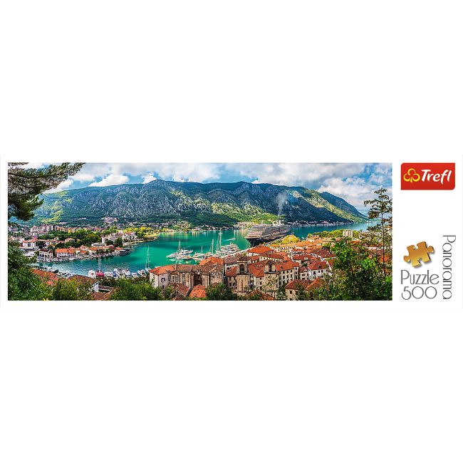 Puzzle Trefl Panorama, Kotor Muntenegru 500 piese