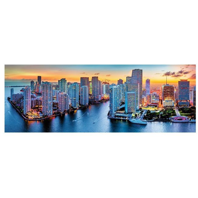 Puzzle Trefl Panorama, Miami dupa intuneric 1000 piese