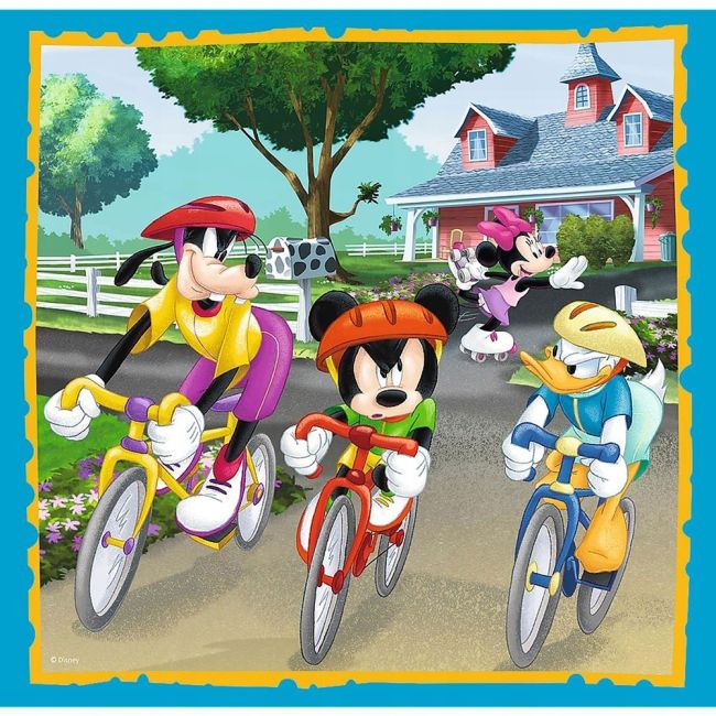 Set puzzle 3 in 1 Trefl Disney Mickey Mouse, Mickey si prietenii, 1x20 piese, 1x36 piese, 1x50 piese