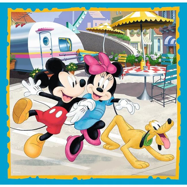 Set puzzle 3 in 1 Trefl Disney Mickey Mouse, Mickey si prietenii, 1x20 piese, 1x36 piese, 1x50 piese