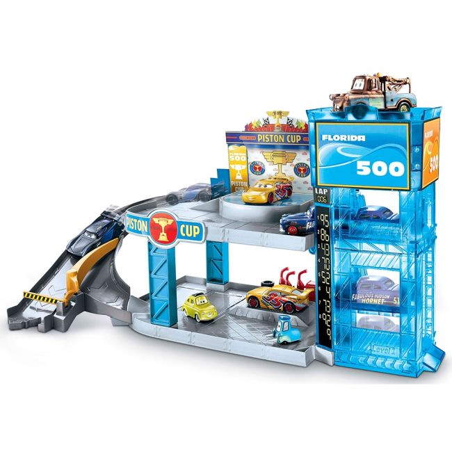 Jucarie Disney Cars by Mattel Garaj Florida 500 cu masinuta