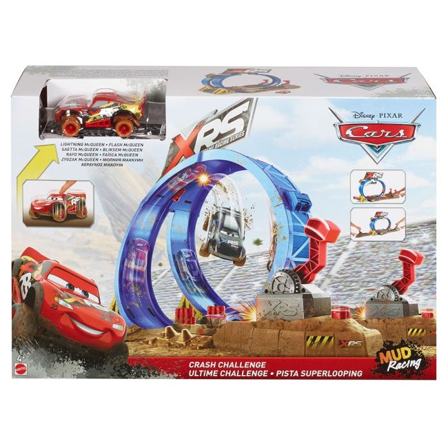 Pista de masini Disney Cars by Mattel XRS cu masinuta