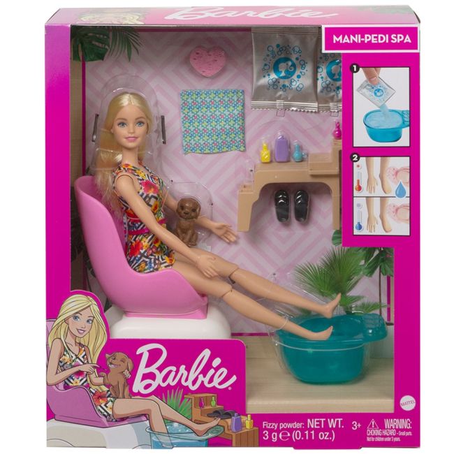 Set Barbie by Mattel Wellness and Fitness Salonul de unghii