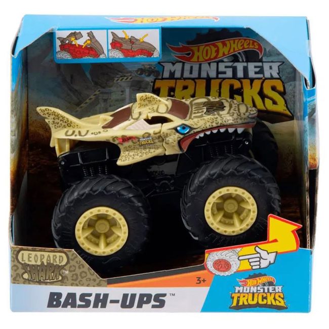 Masina Hot Wheels by Mattel Monster Trucks Leopard Shark