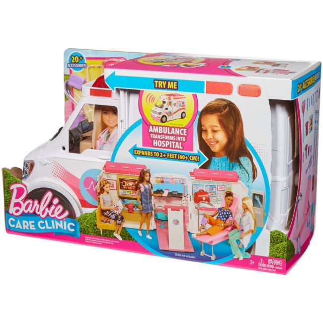 Masina ambulanta Barbie by Mattel I can be Clinica mobila 2 in 1