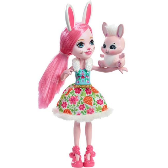 Papusa Enchantimals by Mattel Bree Bunny cu figurina