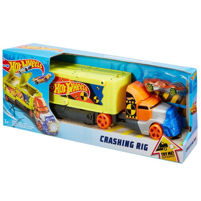 Set Hot Wheels by Mattel Camion coliziune cu 1 masinuta