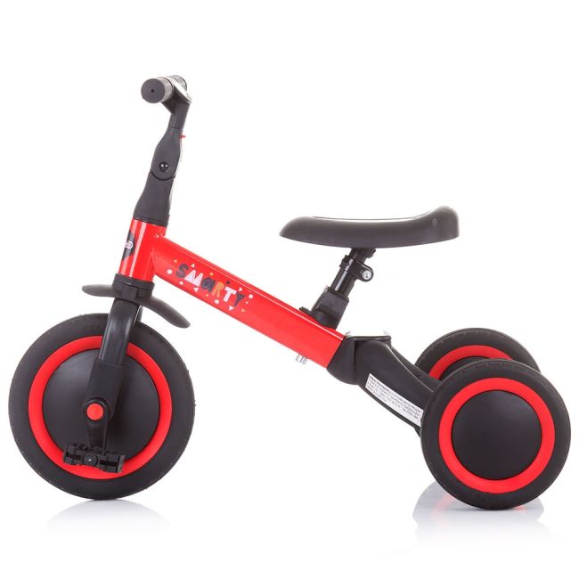Tricicleta si bicicleta Chipolino Smarty 2 in 1 red