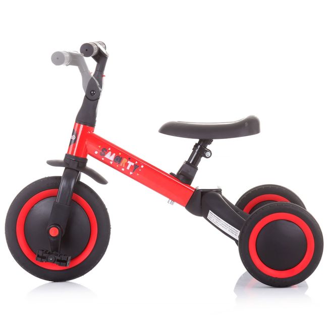 Tricicleta si bicicleta Chipolino Smarty 2 in 1 red