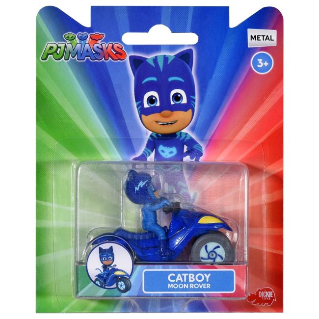 Motocicleta Dickie Toys Eroi in Pijama Moon Rover cu figurina Cat Boy