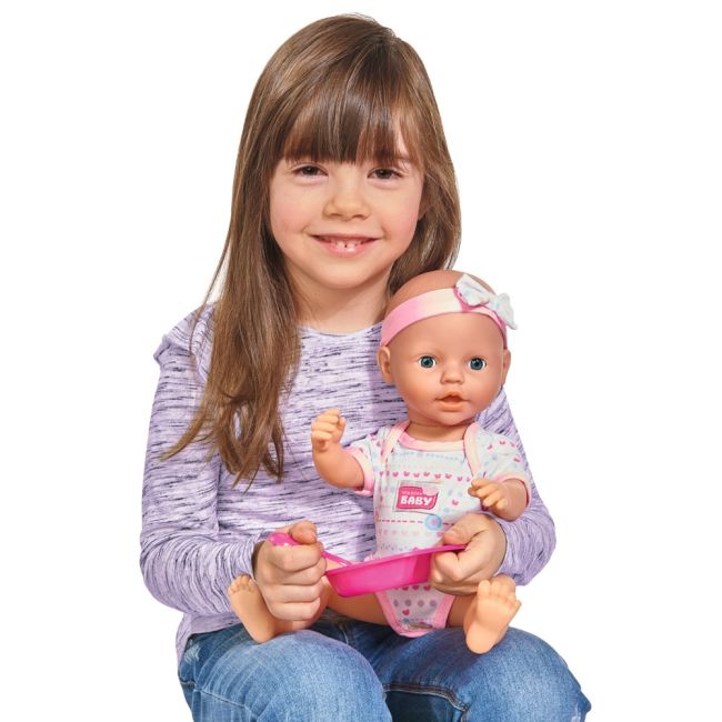 Papusa Simba New Born Baby 38 cm Bebe cu olita si accesorii