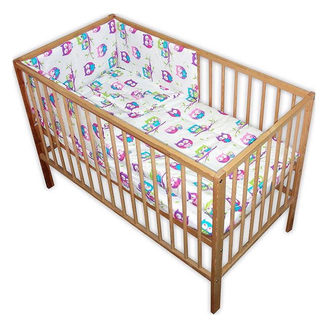 Lenjerie patut Hubners Bufnite 4 piese multicolor