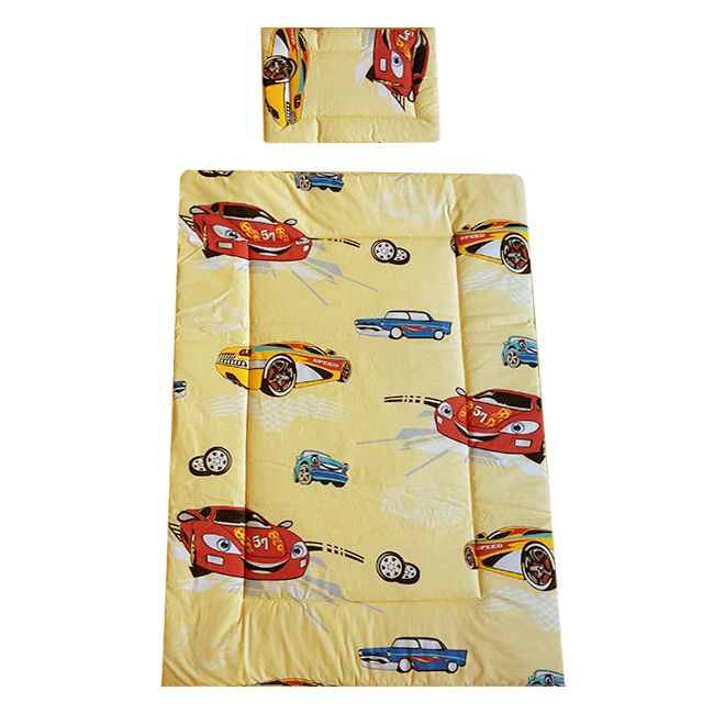 Lenjerie patut Hubners Masinute 5 piese crem