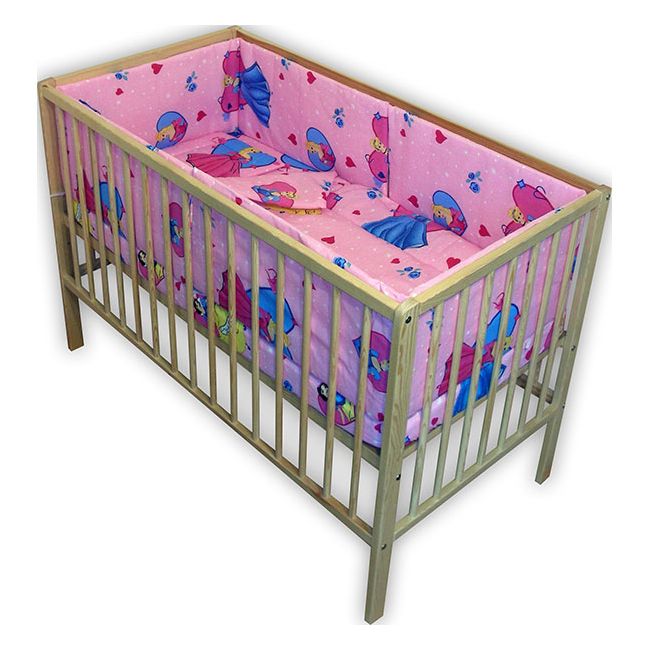 Lenjerie patut Hubners Princess 5 piese roz