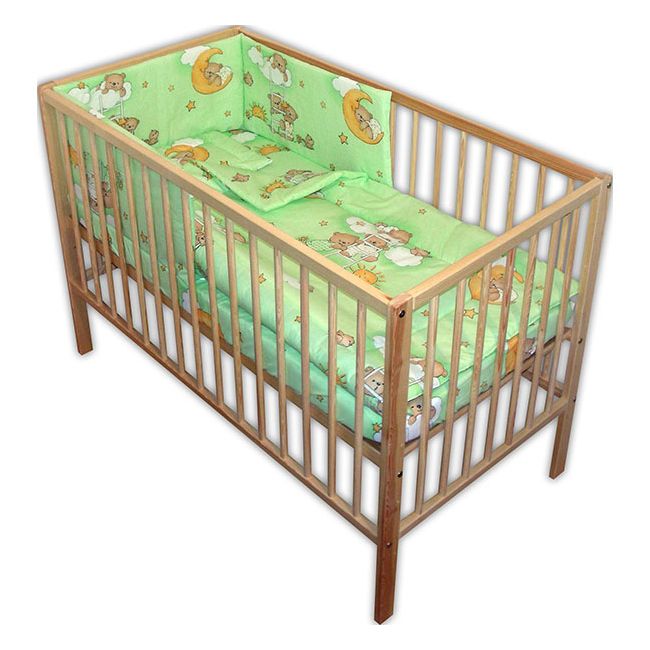 Lenjerie patut Hubners Ursulet Somn Usor 4 piese verde