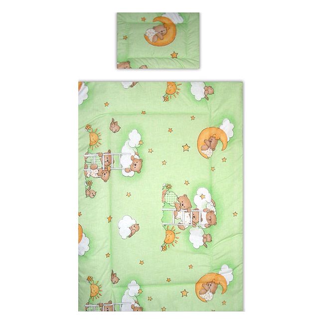 Lenjerie patut Hubners Ursulet Somn Usor 4 piese verde