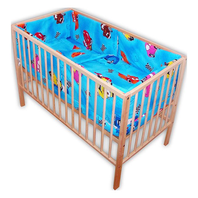 Lenjerie patut Hubners Cars 5 piese albastru